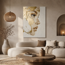 Ver imagem 3 de Quadro Decorativo Dourado Mulher Grande Luxo 60x90