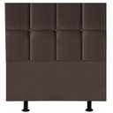 Ver imagem 1 de Cabeceira Cama Box Solteiro Estofada Poliana 90 Cm Suede:marrom