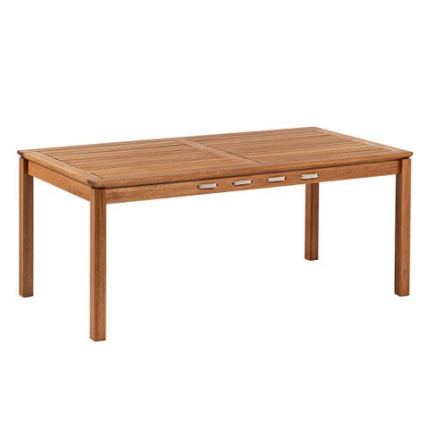 Mesa de Jantar Madeira Retangular 180cm Trammare C07 Corda Areia - Lyam Decor