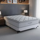 Ver imagem 1 de Cama Box com Colchão Casal Freedom Molas Ensacadas Branco Ortobom