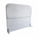 Ver imagem 1 de Cabeceira Casal 140cm Orgânica em Bouclê Off White Click Home