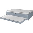 Ver imagem 4 de Cama Box Conjugada Solteiro Maya 88x188 c/ Baú e Cama Auxiliar Cinza