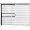 Ver imagem 1 de Janela de Aluminio Veneziana 3 Folhas com Grade Linha Leve:1,00 X 1,00/branco