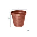 Ver imagem 6 de Kit C/ 3 Vaso Redondo Rattan Terracota 36lt Anti Dengue