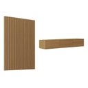 Ver imagem 2 de Rack com Painel Ripado TV 60 Polegadas Planejado 160x230cm Aruá CabeCasa MadeiraOriginals Marrom