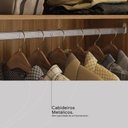 Ver imagem 7 de Guarda Roupa Casal 6 Portas e 2 Gavetas Verso - Amêndola Touch/off White