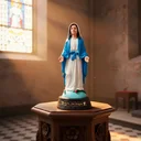 Ver imagem 2 de Imagem de Nossa Senhora Das Graças de Borracha Inquebrável - 22 cm