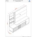 Ver imagem 4 de Estante Frizz Plus para TV de até 60 polegadas - FENDI / NATURAL - Madetec
