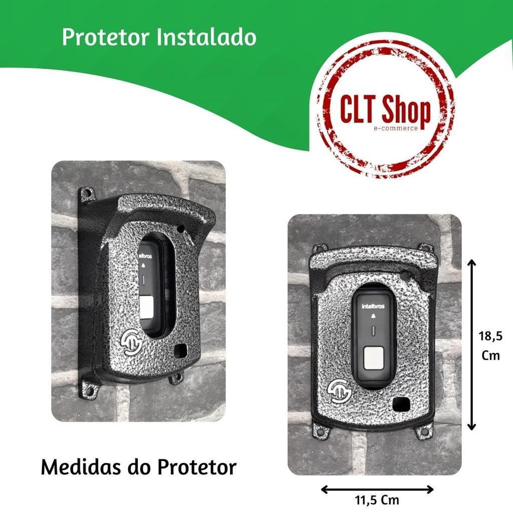 Kit Campainha sem Fio Cib 101 Preta Intelbras com Protetor - 2