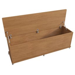 Baú com Rodízios para Quarto Altair Cedro - 3