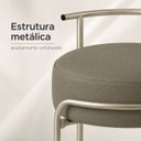 Ver imagem 3 de Puff Evans Metal Champagne Couríssimo Fendi