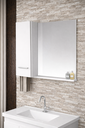 Ver imagem 3 de Kit Gabinete Cuba e Espelheira 74cm para Banheiro 100% Mdf:branco