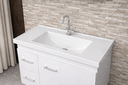 Ver imagem 4 de Kit Gabinete Cuba e Espelheira 74cm para Banheiro 100% Mdf:branco