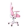 Cadeira Gamer Fox Racer RGB Rosa com Iluminação (Led) - Branco - 4