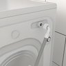 Mangueira Entrada + Saída Água Máquina De Lavar Universal 3m Metros Cinza + Curva Para Mangueira + F - 9