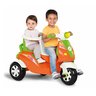 Carrinho de Passeio e Pedal Triciclo 2 Lugares Emparrudor Moto Duo Criança Cor Laranja/verde - 3