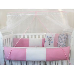 Kit Kids com Mosquiteiro Comum - Balão Rosa