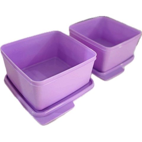 Tupperware Kit 2 Peças Potes Basic Line 1,2l Lavanda Kit 2 Peças Potes Basic Line 1,2l Lavanda
