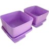 Tupperware Kit 2 Peças Potes Basic Line 1,2l Lavanda Kit 2 Peças Potes Basic Line 1,2l Lavanda - 1