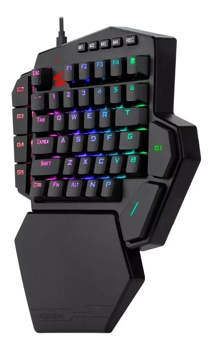 Teclado Gamer Mecânico Redragon Rgb Ditix K601 Switch Azul