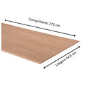 Ver imagem 2 de Painel Ripado Canelado/ondulado Carvalho Americano 2750 X 445 X 9mm - Caixa com 2 Painéis = 2,5m2