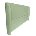 Ver imagem 6 de Cabeceira Cama Casal Queen Size Livia 160cm Orgânica Curva Bouclê Verde - Montanari'S Decor