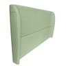 Cabeceira Cama Casal Queen Size Livia 160cm Orgânica Curva Bouclê Verde - Montanari's Decor - 5