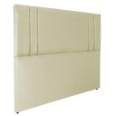 Ver imagem 1 de Cabeceira Modular Almofadada para Cama Luxo Clean Corino Rbl:casal Tradicional/bege
