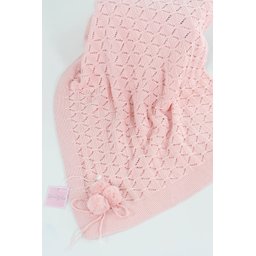 Manta Tricô Pom Pom Carlan - 2