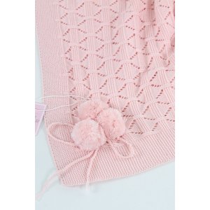 Manta Tricô Pom Pom Carlan