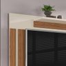 Painel Para Tv 42 Polegadas MDP Prateleira Flutuante Catar Cor:Off White/Nature - 3