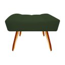 Ver imagem 3 de Kit Poltrona Decorativa Bia + Puff Retangular Suede Verde Pés Madeira Mz Decor