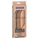 Ver imagem 3 de Jogo de Canudos Coloridos em Aço Inox com Escova 5 Peças