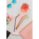 Ver imagem 2 de Jogo de Canudos Coloridos em Aço Inox com Escova 5 Peças