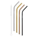 Ver imagem 4 de Jogo de Canudos Coloridos em Aço Inox com Escova 5 Peças