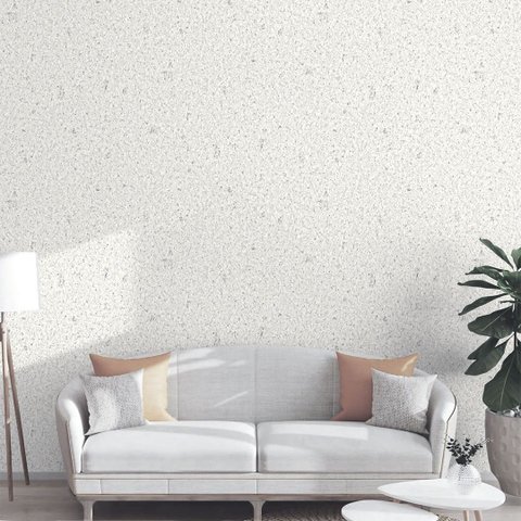 Papel de Parede Efeito Madeira Prensada Off White + Cola Inclusa