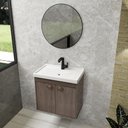 Ver imagem 3 de Gabinete Armario para Banheiro 100% MDF com Cuba - Siena Munique 50cm