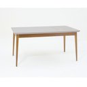 Ver imagem 1 de Mesa de Jantar 136x80cm Tampo em Vidro/MDF Onix 
