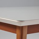 Ver imagem 6 de Mesa de Jantar 136x80cm Tampo em Vidro/MDF Onix Branco/Mel/Off White