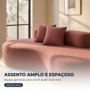 Ver imagem 6 de Sofá 3 Lugares na Caixa 180 cm Orgânico Arco Bouclê B05 - D'Rossi