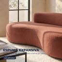 Ver imagem 4 de Sofá 3 Lugares na Caixa 180 cm Orgânico Arco Bouclê B05 - D'Rossi