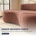 Ver imagem 5 de Sofá 3 Lugares na Caixa 180 cm Orgânico Arco Bouclê B05 - D'Rossi