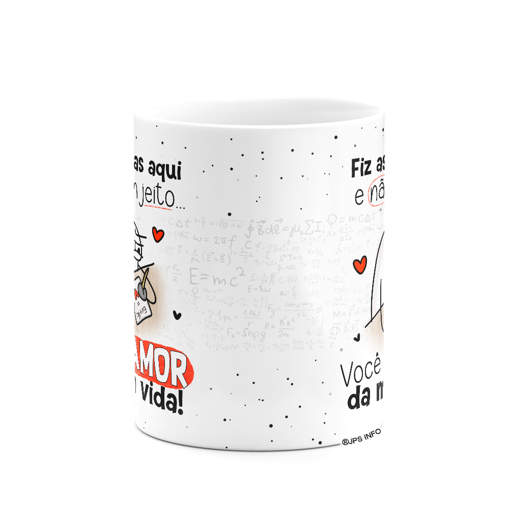 Caneca Flork Namorados - Você É o Amor da Minha Vida! - Branca - 3