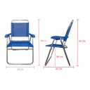 Ver imagem 5 de Cadeira de Praia Alta Sanete Encosto Alto Aluminio Ronchetti