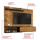 Ver mais imagens de Painel para TV até 60 Polegadas 1 Porta 3 Prateleiras NT 1115