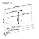 Ver imagem 3 de Painel para TV até 60 Polegadas 1 Porta 3 Prateleiras NT 1115