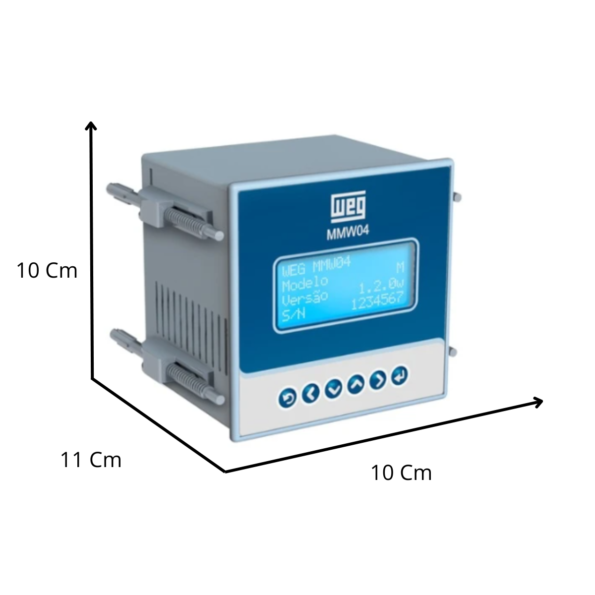 Multimedidor Energia Digital Weg Trifásico Mmw04-m11eh - 2