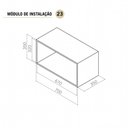 Ver imagem 3 de Escorredor de Louça Versátil para Armário ou Bancada com Bandeja Inox Masutti Copat 4380 - 664 x 85 