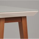 Ver imagem 3 de Aparador para Sala de Estar 136 cm Onix Marrom/Imbuia/Off