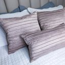 Ver imagem 6 de Capa para Almofada Drapeada Line em Veludo Quadrada